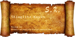 Stieglitz Kevin névjegykártya
